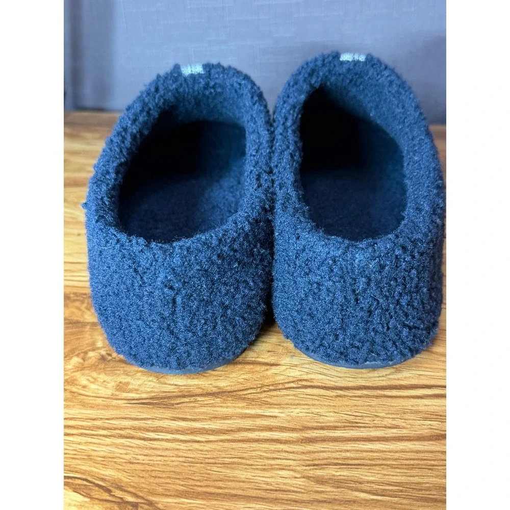 Bombas Sherpa House Slippers Men's Size 12 Navy Blue Slip On Comfort Loungewear